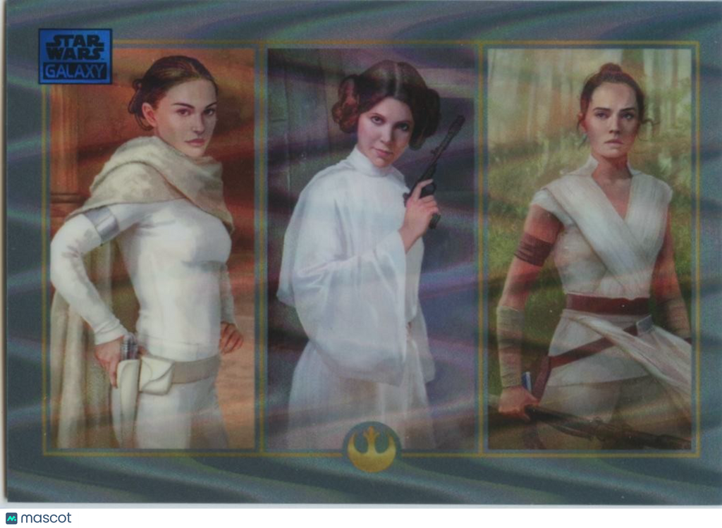 Throughout The Ages 2025 Topps Chrome Galaxy Blue Refractor Star Wars 121/175