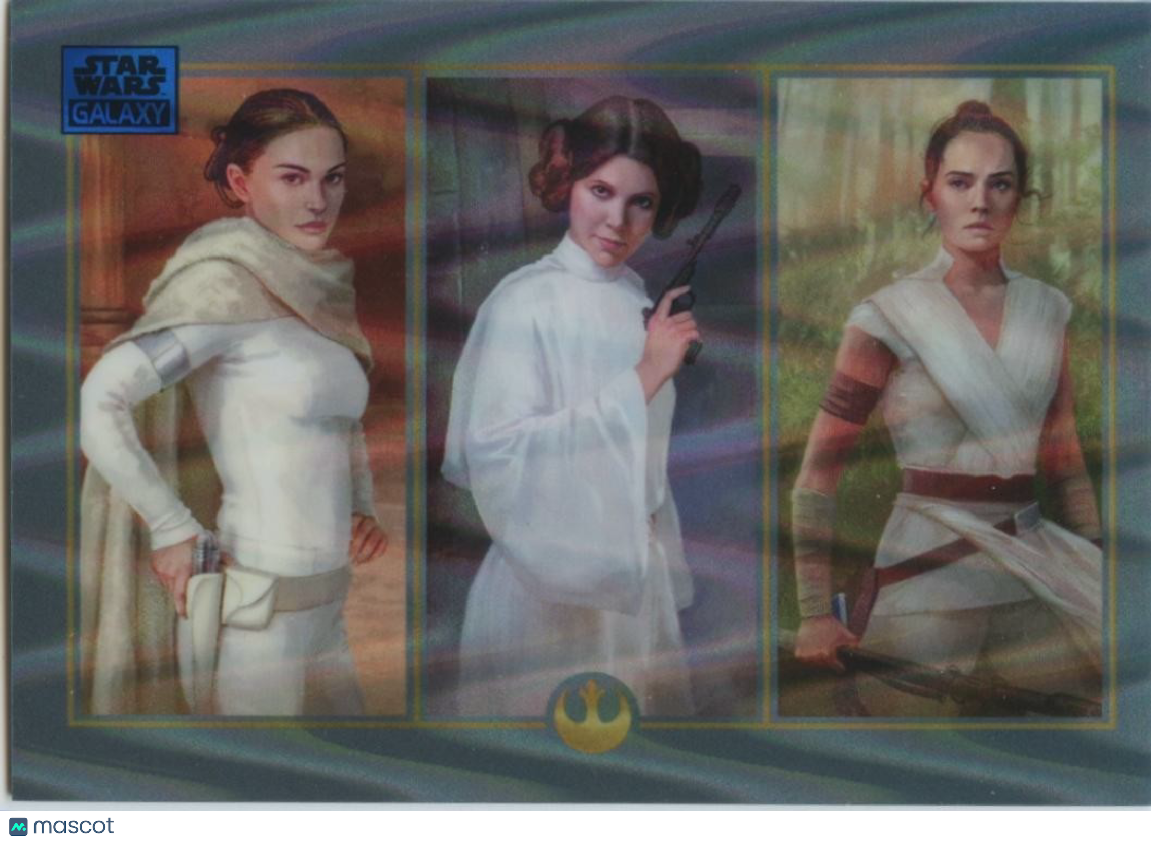 Throughout The Ages 2025 Topps Chrome Galaxy Blue Refractor Star Wars 121/175