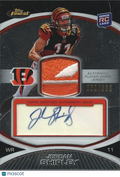 Jordan Shipley 2010 Topps Finest Rebook LOGO Patch Auto Autograph Bengals /350