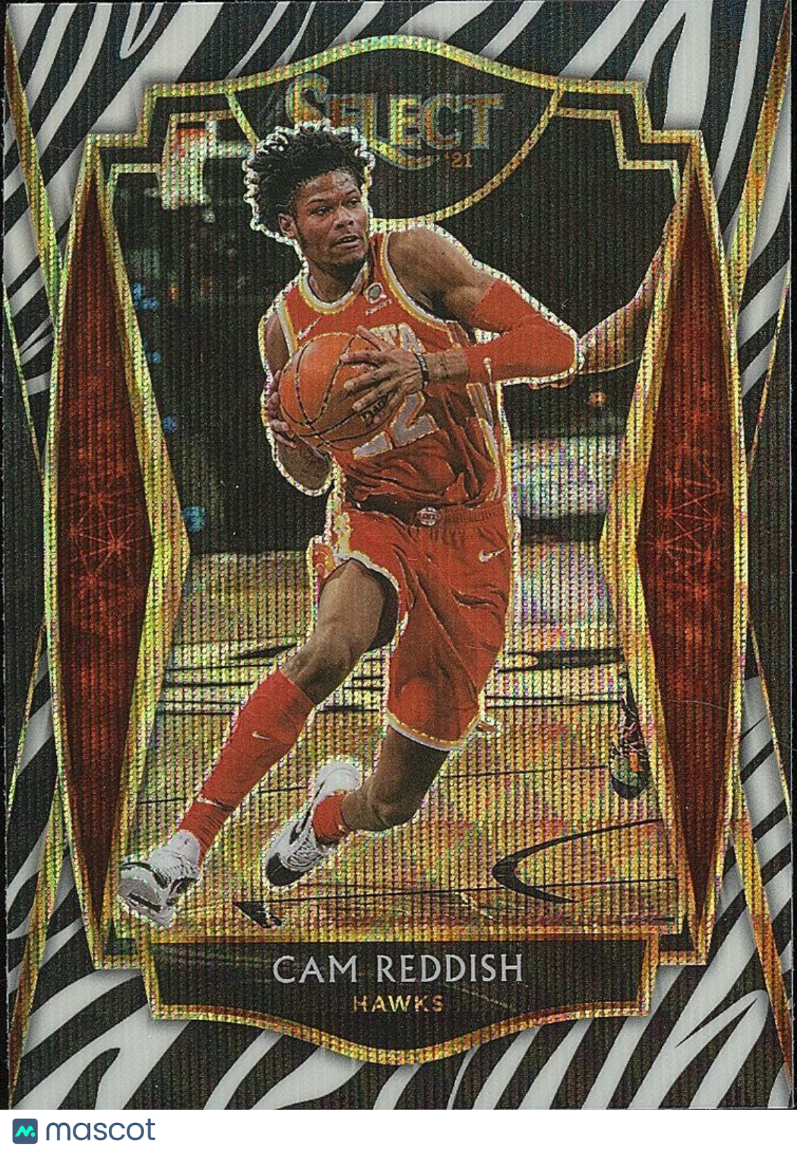 Cam Reddish 2020-21 Select ZEBRA Prizm SSP SHORTPRINT Atlanta Hawks