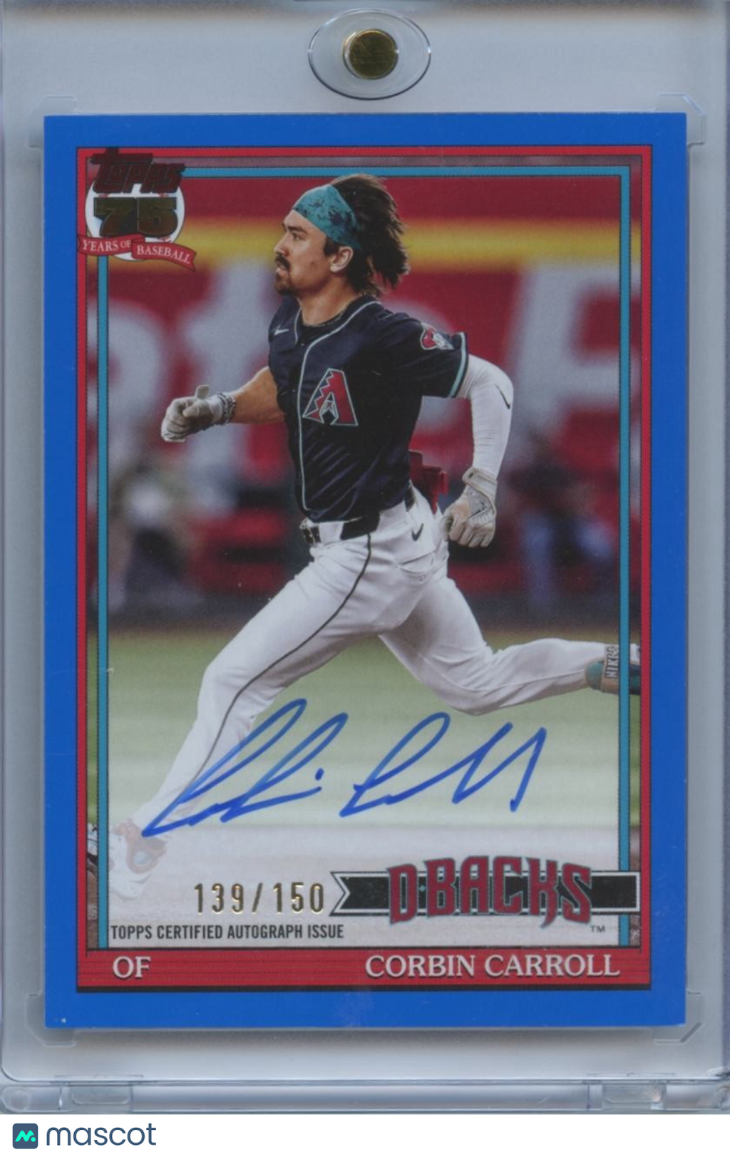 Corbin Carroll 2026 Topps On Card Auto Autograph Arizona Diamondbacks 139/150