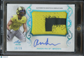 Amon-Ra St. Brown 2018 Leaf Trinity Auto Autograph GAME WORN Patch US Army 15/15