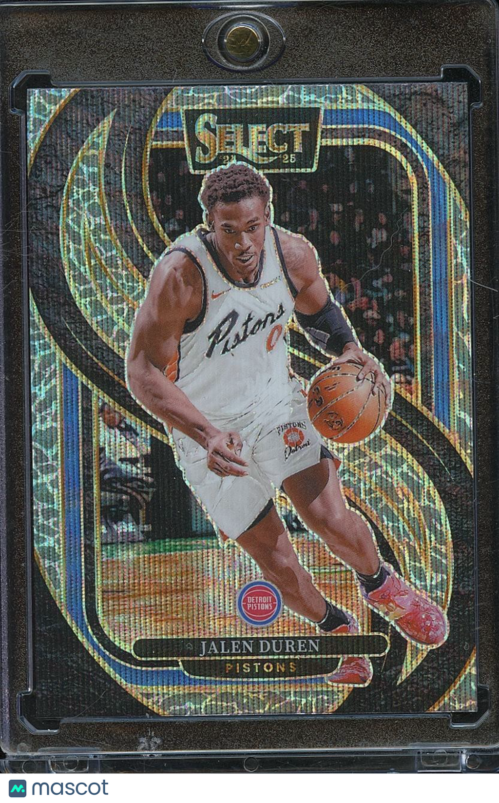 Jalen Duren 2024-25 Select Elephant Prizm SSP CASE HIT Detroit Pistons #160