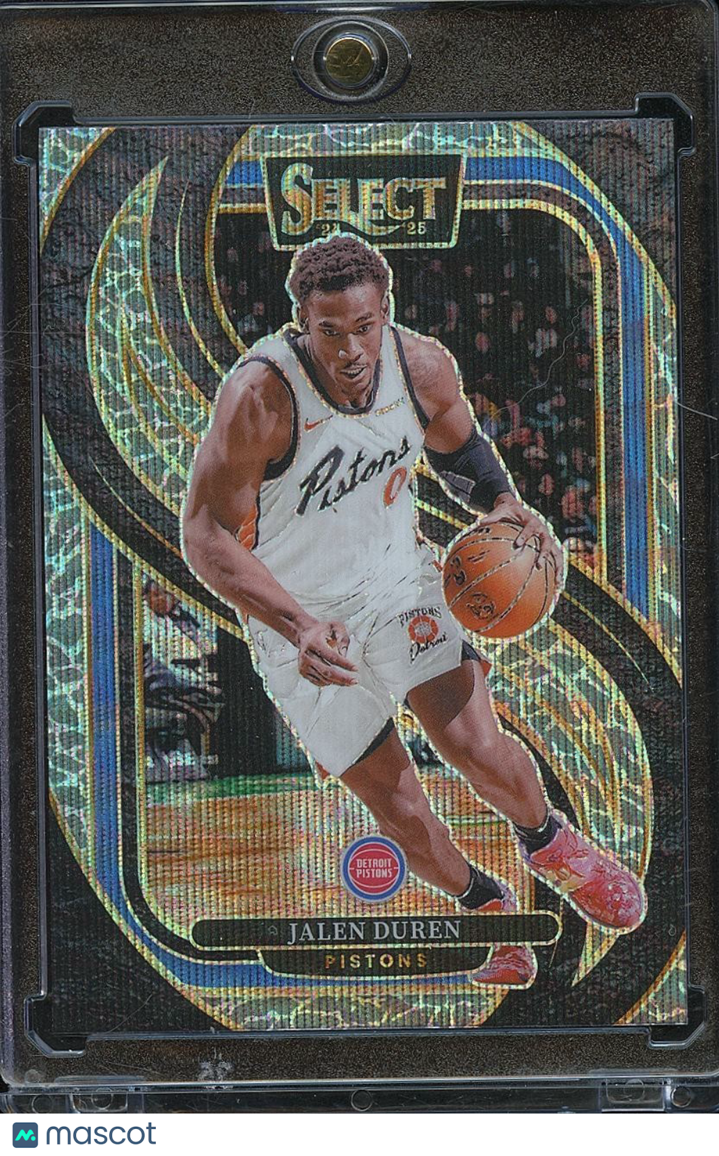Jalen Duren 2024-25 Select Elephant Prizm SSP CASE HIT Detroit Pistons #160