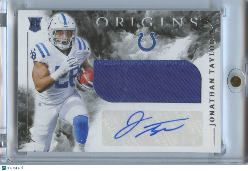 Jonathan Taylor 2020 Origins Auto Autograph Patch RC Rookie Indianapolis Colts