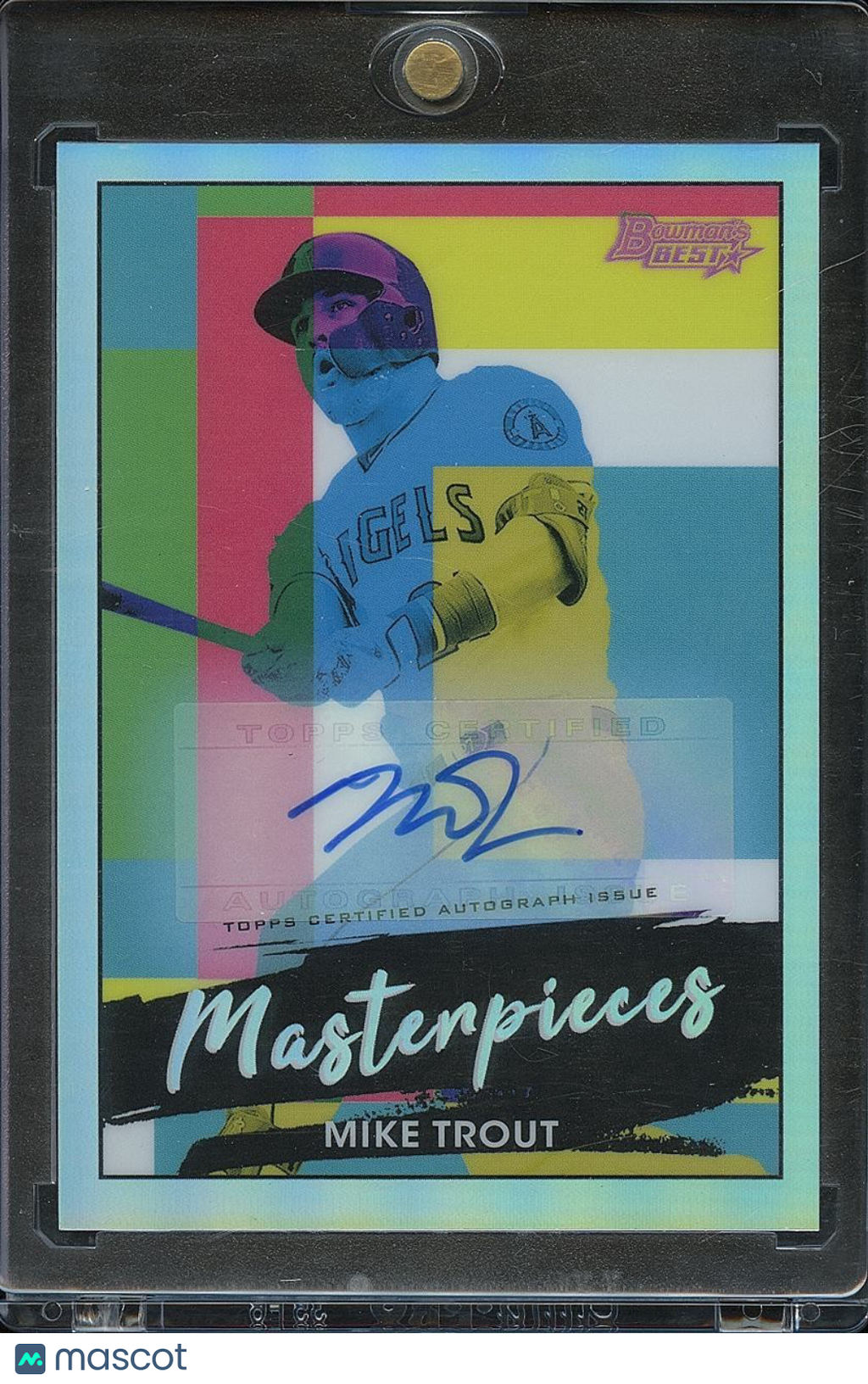 Mike Trout 2021 Bowman's Best Auto Autograph Los Angeles Angels 84/99