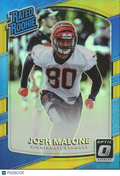 Josh Malone 2017 Optic Rated Rookie GOLD Prizm RC Cincinnati Bengals 7/10