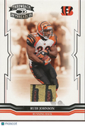 Rudi Johnson 2005 Donruss Game Used Football LOGO Patch Bengals 243/275