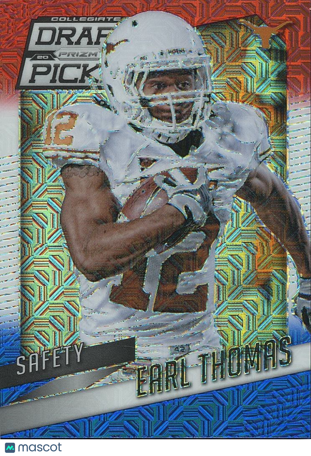 Earl Thomas 2015 Prizm Draft Red Blue & Blue Prizm SSP Texas Longhorns 23/25