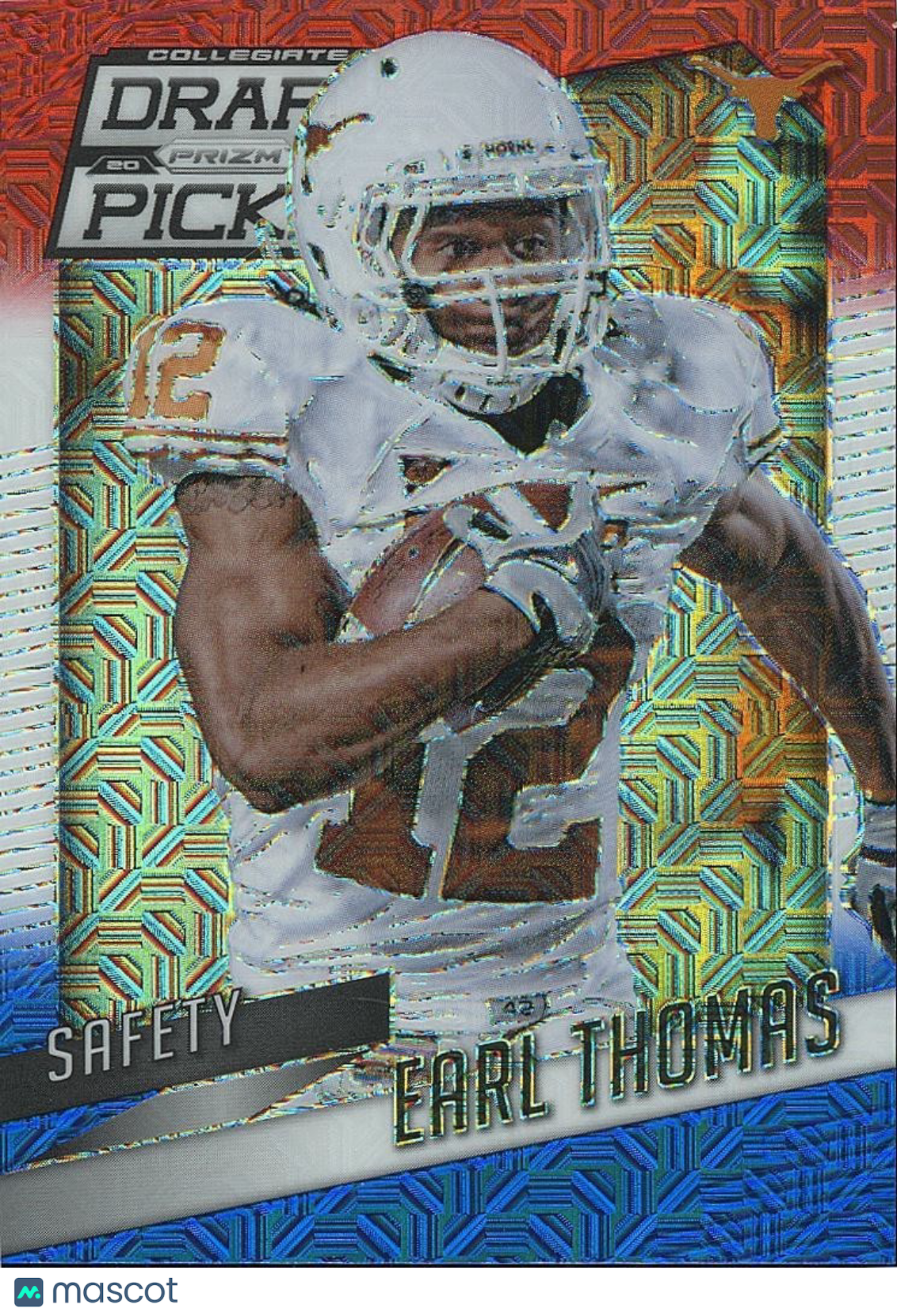Earl Thomas 2015 Prizm Draft Red Blue & Blue Prizm SSP Texas Longhorns 23/25
