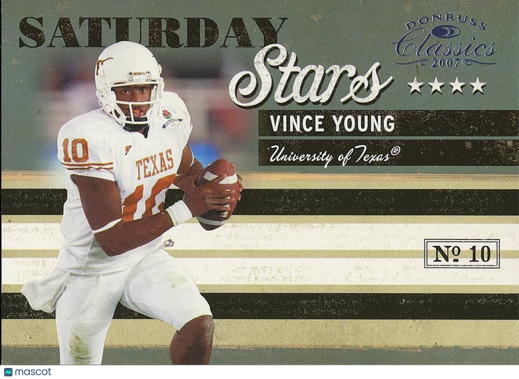 Vince Young 2007 Classics Saturday Stars Platinum 2/25 Texas Longhorns