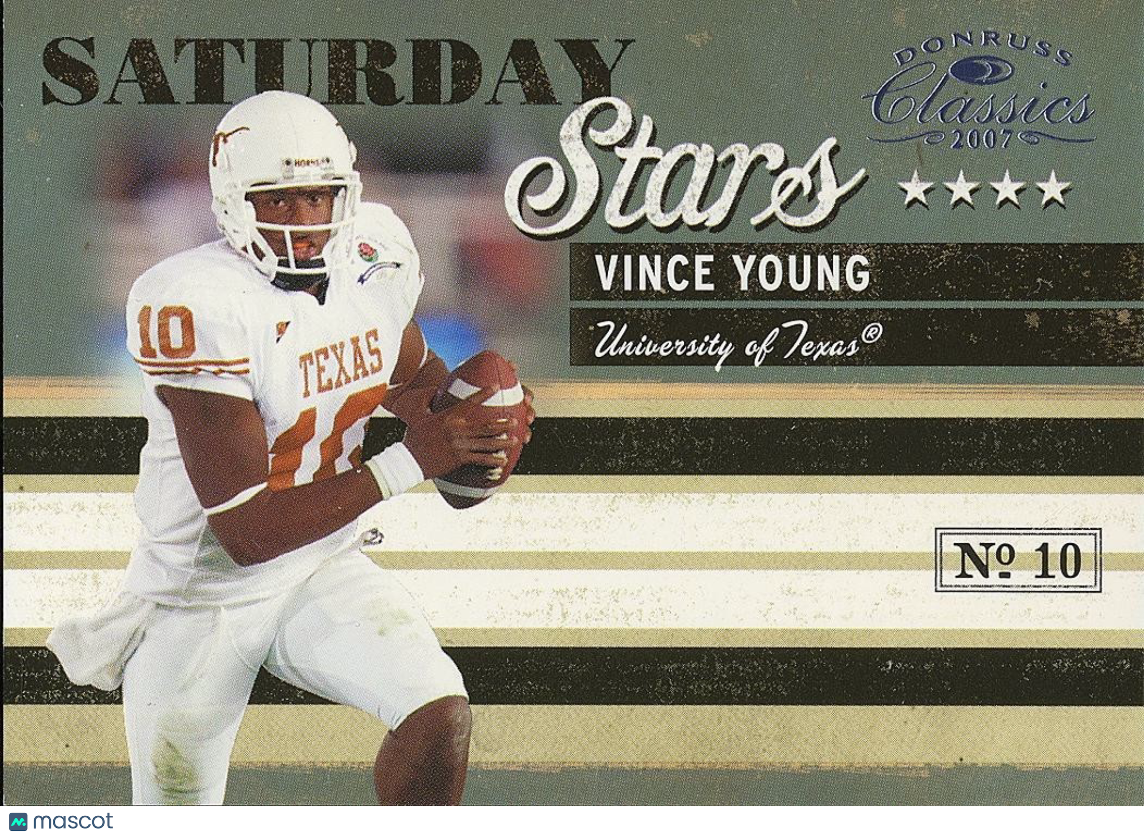 Vince Young 2007 Classics Saturday Stars Platinum 2/25 Texas Longhorns