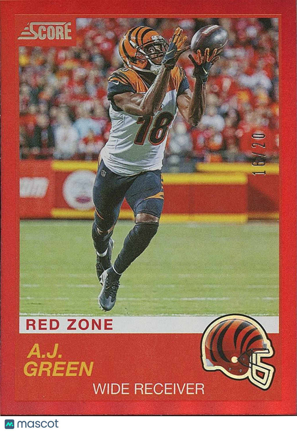 A.J. Green 2019 Score Red Zone SSP SHORTPRINT Cincinnati Bengals 16/20