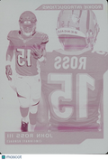 John Ross III 2017 Prizm Plates & Patches Printing Plate Rookie RC Bengals 1/1