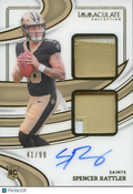 Spencer Rattler 2024 Immaculate Auto Autograph Patch RC Rookie Saints 41/99