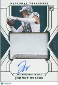 Johnny Wilson 2024 National Treasures Auto Autograph Patch Green RC Eagles 52/89