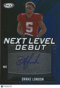 Drake London 2022 SAGE HIT Auto Autograph RC Rookie USC Atlanta Falcons