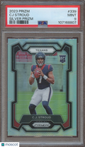 C.J. Stroud 2023 Prizm Silver Prizm Rookie RC Houston Texans #339 PSA 9
