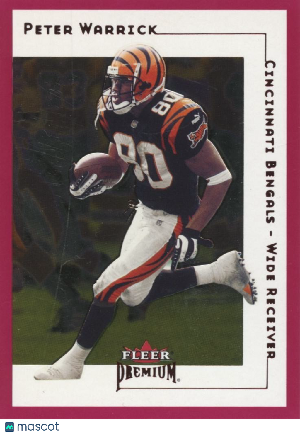 Peter Warrick 2001 Fleer Premium Star Ruby Cincinnati Bengals 27/125