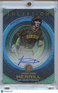Jackson Merrill 2022 Bowman Inception Auto Autograph RC San Diego Padres 14/99