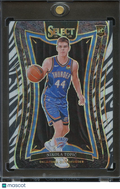 Nikola Topic 2024-25 Select Mezzanine Zebra Prizm SSP RC Rookie OKC Thunder #396