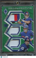 Jaxson Dart / Eli Manning Fran Tarkenton 2025 Phoenix Triple Patch Giants 36/99