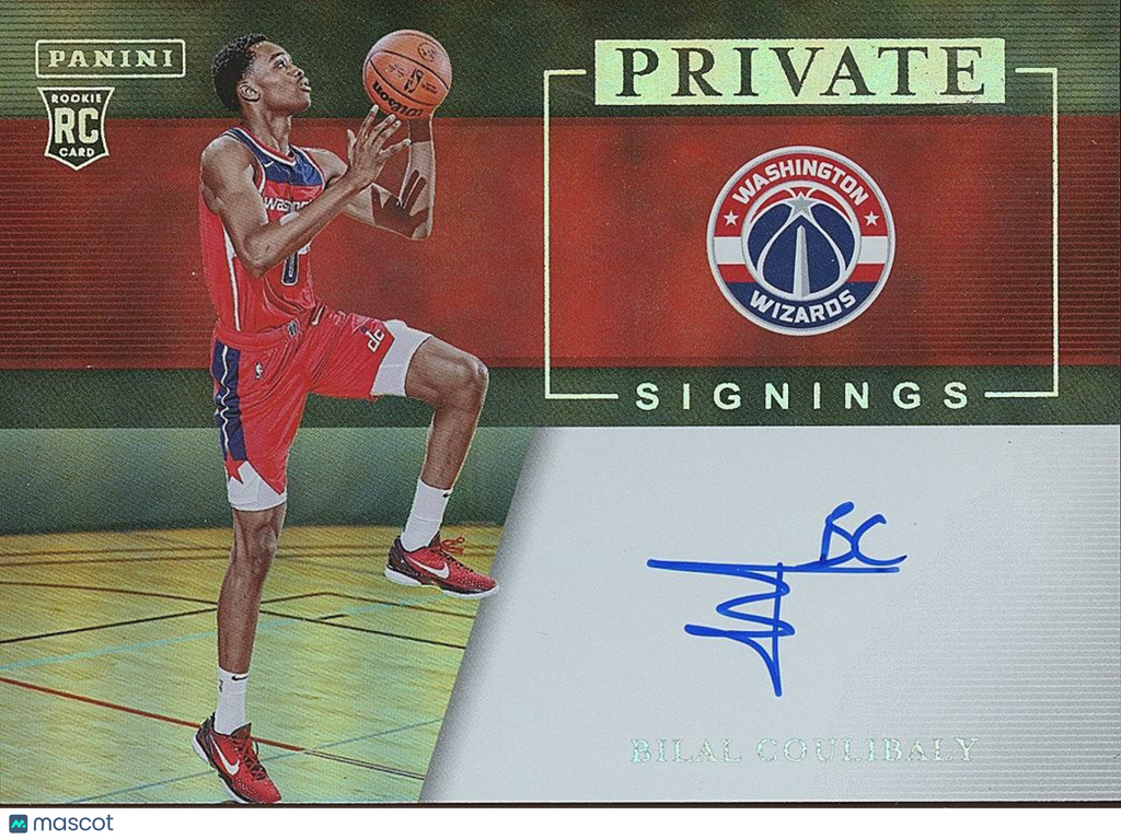 Bilal Coulibaly 2023-24 Private Signings Auto Autograph RC Washington Wizards