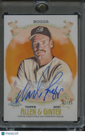 Wade Boggs 2021 Topps Allen & Ginter Orange Auto Autograph 2/25 Tampa Bay Rays