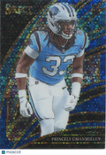 Princely Umanmielen 2025 Select No Huddle Blue Disco Prizm Rookie Panthers /25