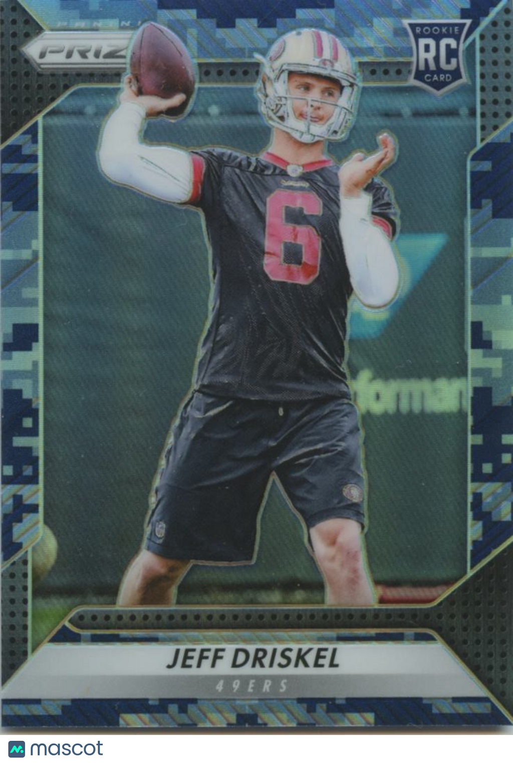 Jeff Driskel 2016 Prizm Blue Camo Prizm Rookie RC San Francisco 49ers 4/25