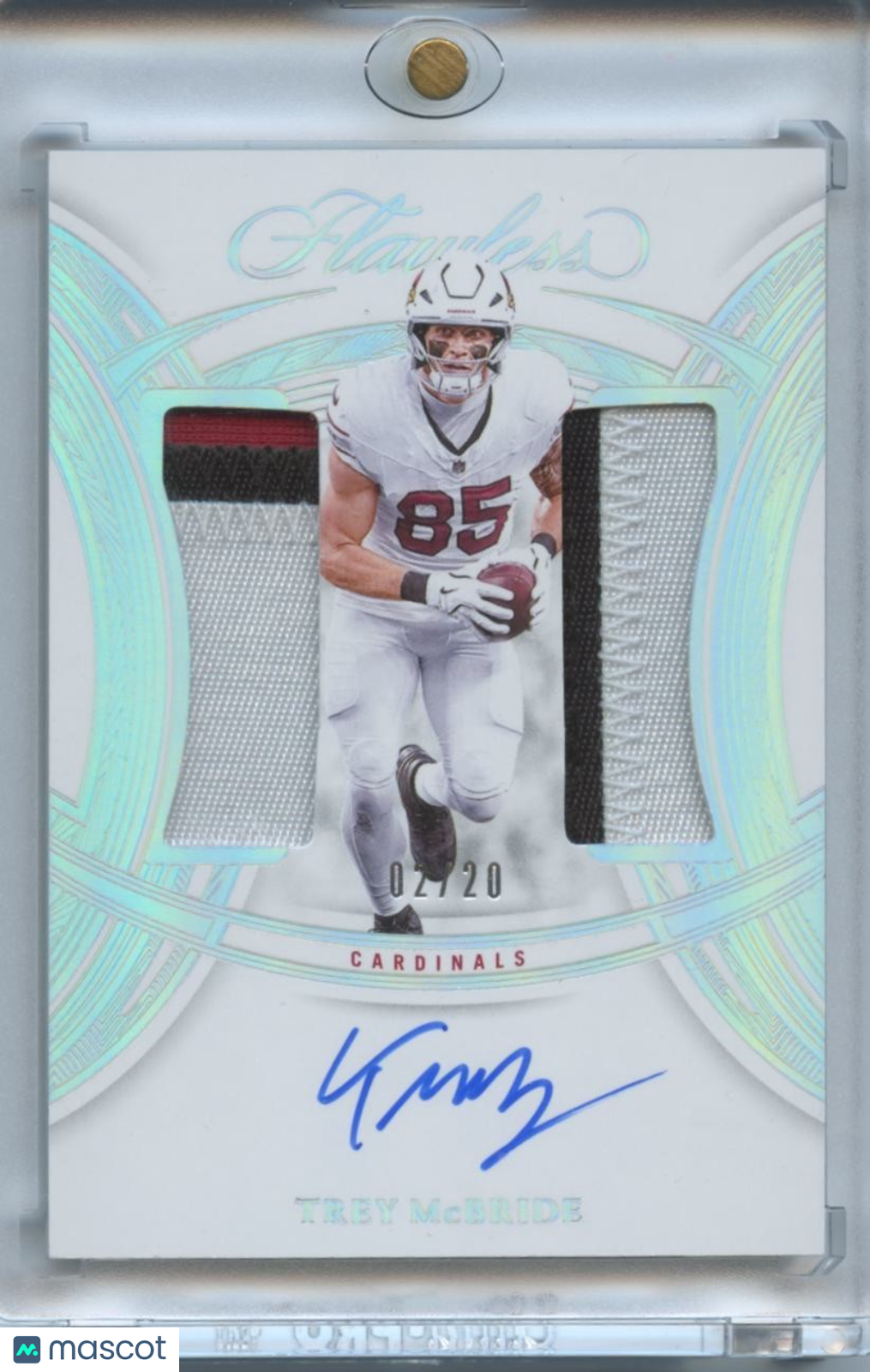 Trey Mcbride 2025 Flawless Auto Autograph Patch Arizona Cardinals 2/20