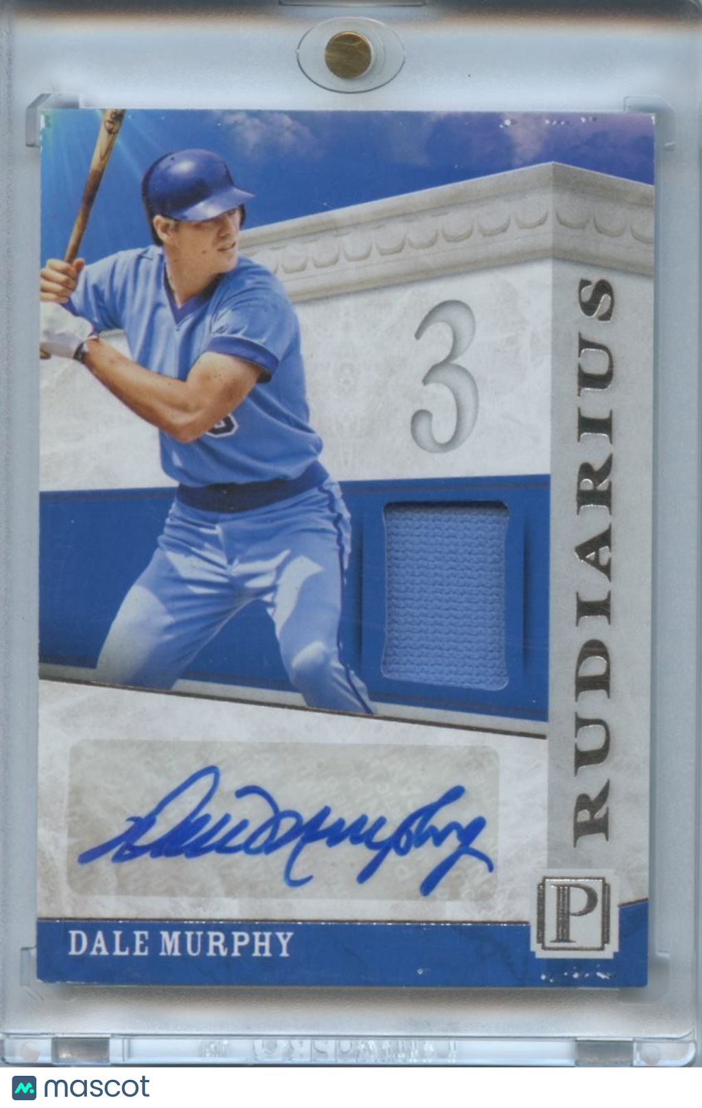 Dale Murphy 2016 Pantheon Auto Autograph Patch Atlanta Braves 109/149