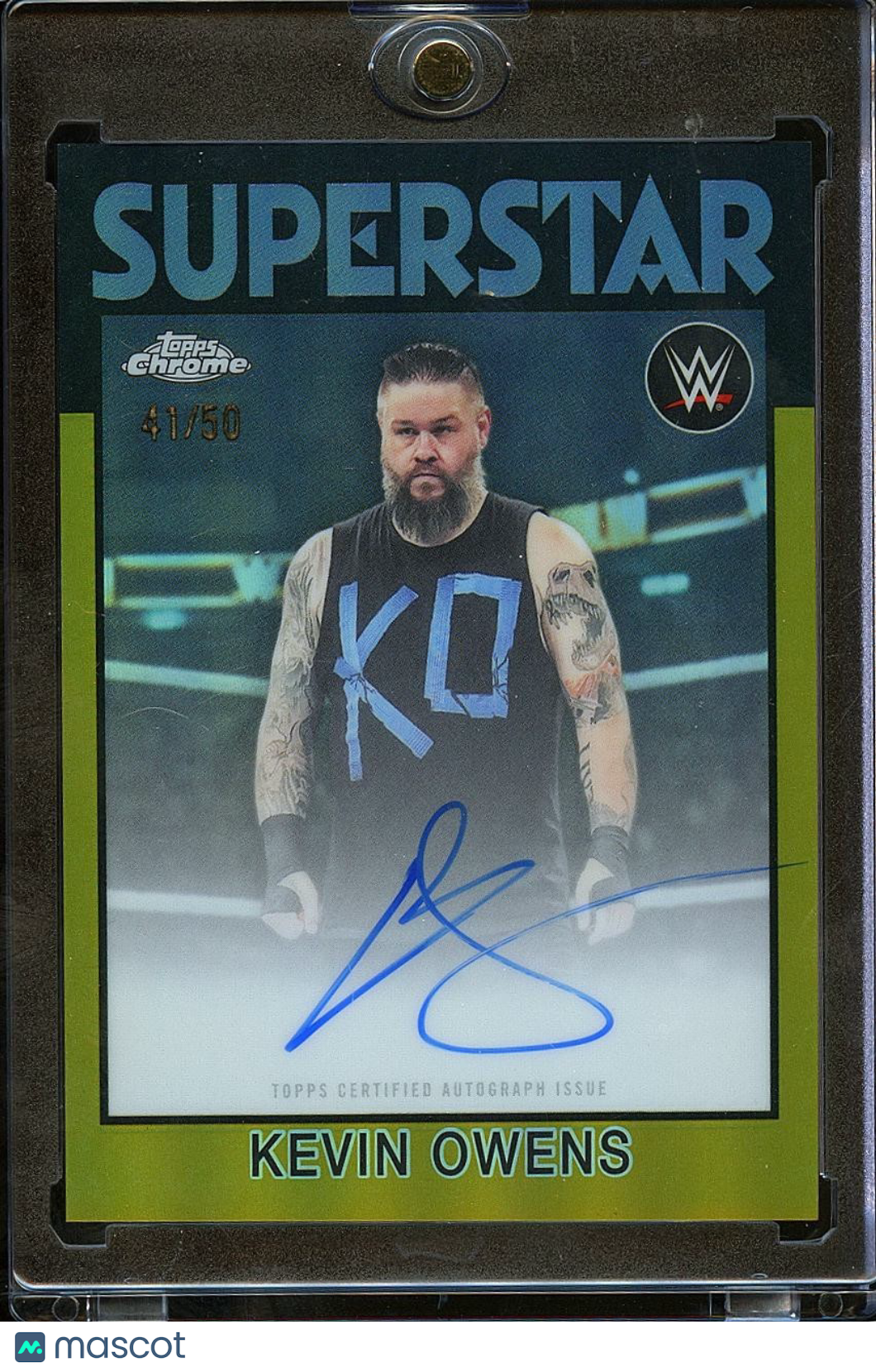 Kevin Owens 2025 Topps Chrome GOLD '86 Auto Autograph WWE Wrestling 41/50