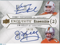 Vinny Testaverde / Jim Kelly 2012 Upper Deck Exquisite Autograph Miami 24/30