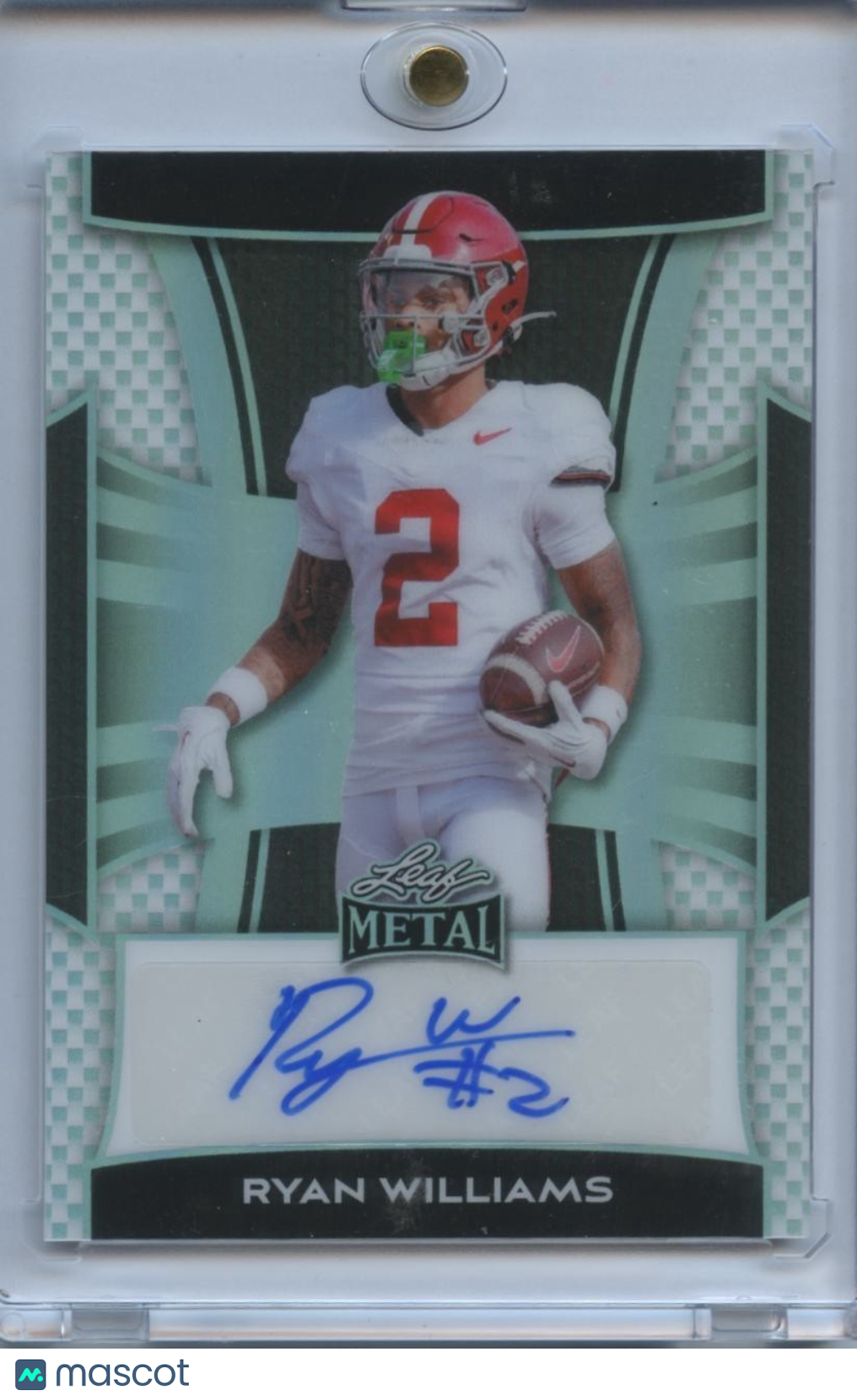 Ryan Williams 2025 Leaf Metal Auto Autograph RC Rookie Alabama Crimson 13/25