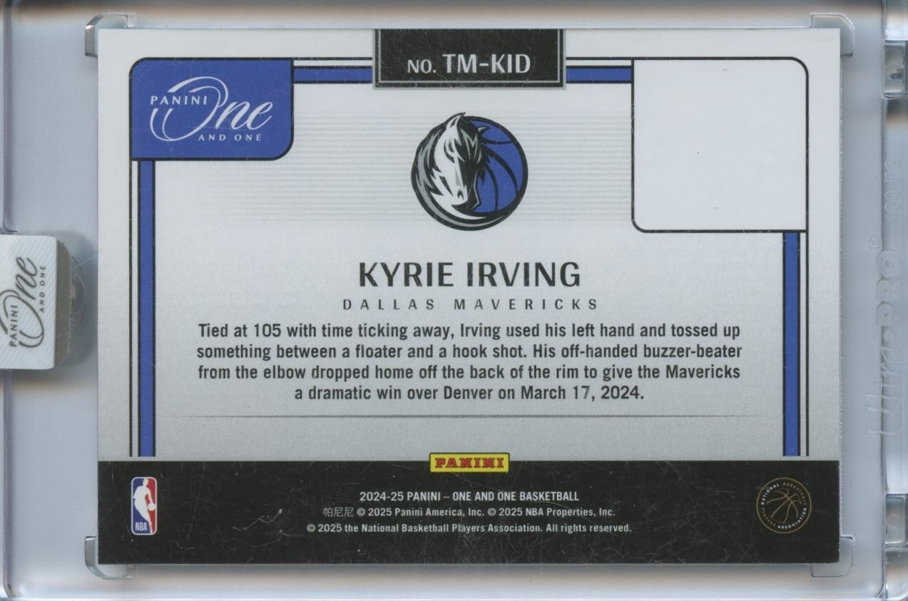 Kyrie Irving 2024-25 PAnini One and One Timeless Moments Dallas Mavericks 94/99