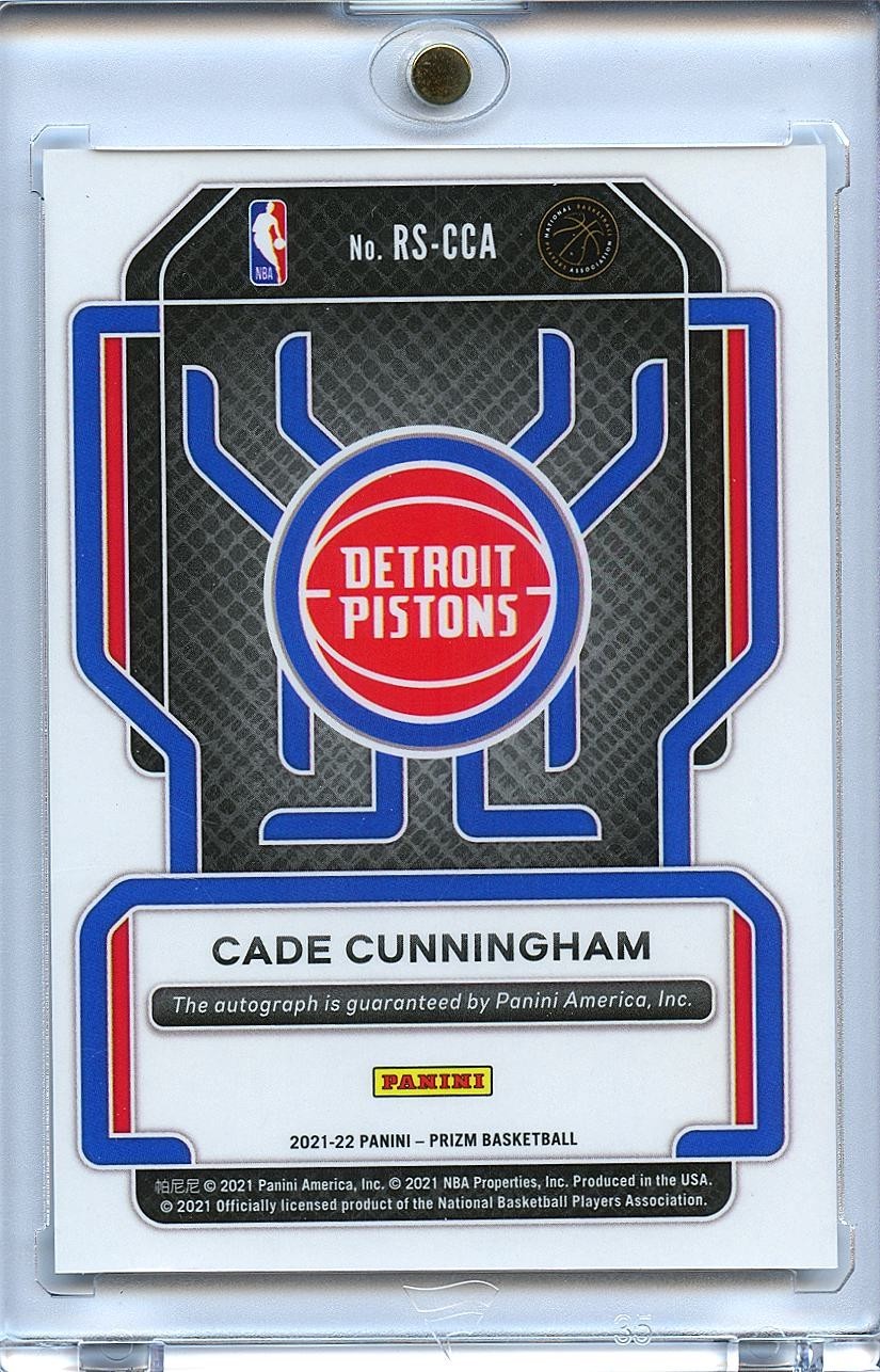 Cade Cunningham 2021-22 Prizm Auto Autograph Rookie RC Detroit Pistons
