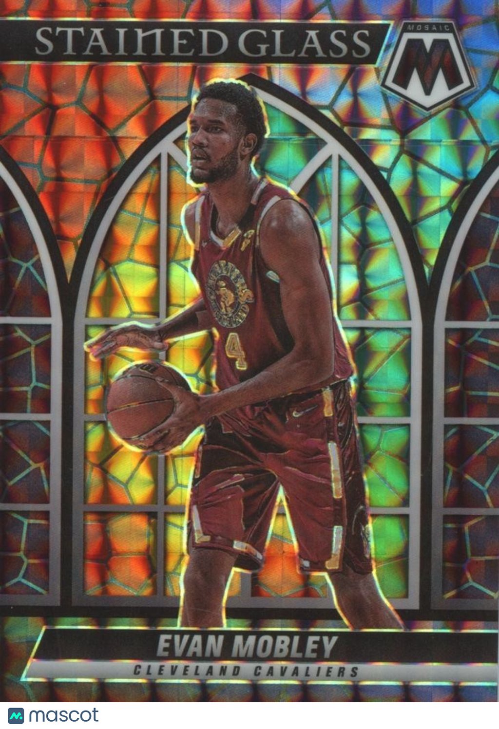 Evan Mobley 2021-22 Mosaic Stained Glass SSP CASE HIT Rookie RC Cavaliers