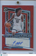 Ja Morant 2023-24 Optic Red Choice Prizm Auto Autograph Memphis Grizzlies