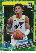 Keyonte George 2023-24 Optic Rated Rookie Green Dragon SSP Utah Jazz