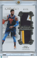 Paul George 2017-18 Flawless Game Worn Patch Indiana Pacers OKC Thunder 7/25