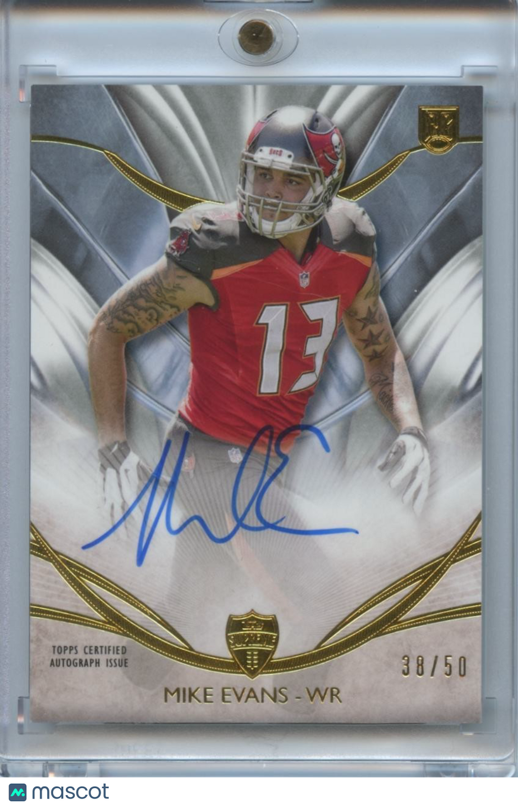 Mike Evans 2014 Topps Strata On Card Auto Autograph RC Tampa Bay Buccaneers /50