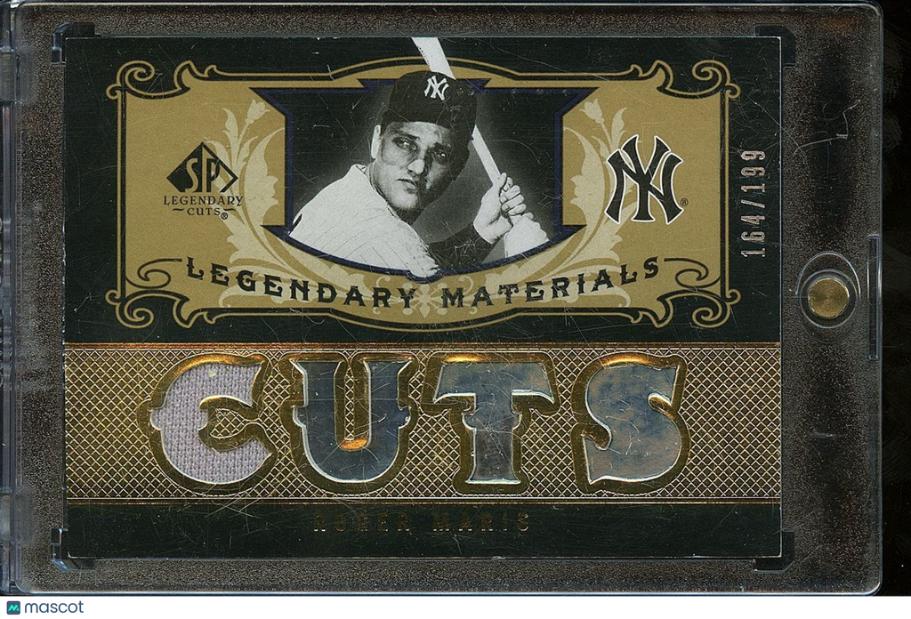Roger Maris 2007 SP Legendary Game Worn Jersey Patch New York Yankees 164/199