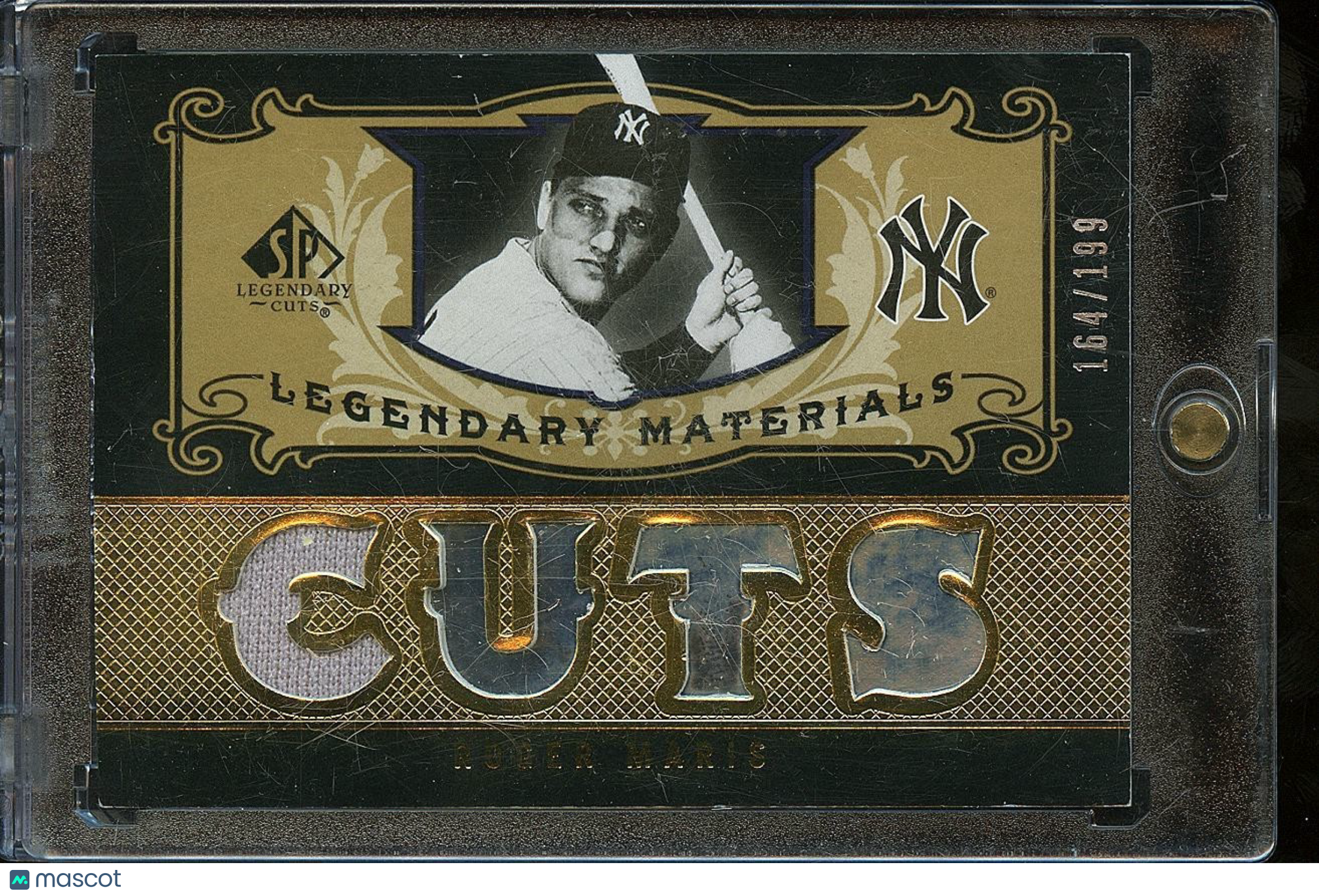 Roger Maris 2007 SP Legendary Game Worn Jersey Patch New York Yankees 164/199
