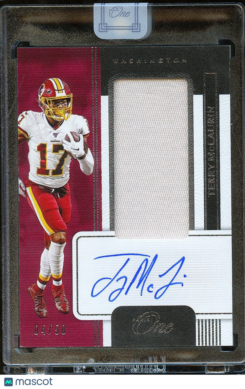 Terry Mclaurin 2020 Panini One Auto Autograph Patch Washington Redskins 4/50