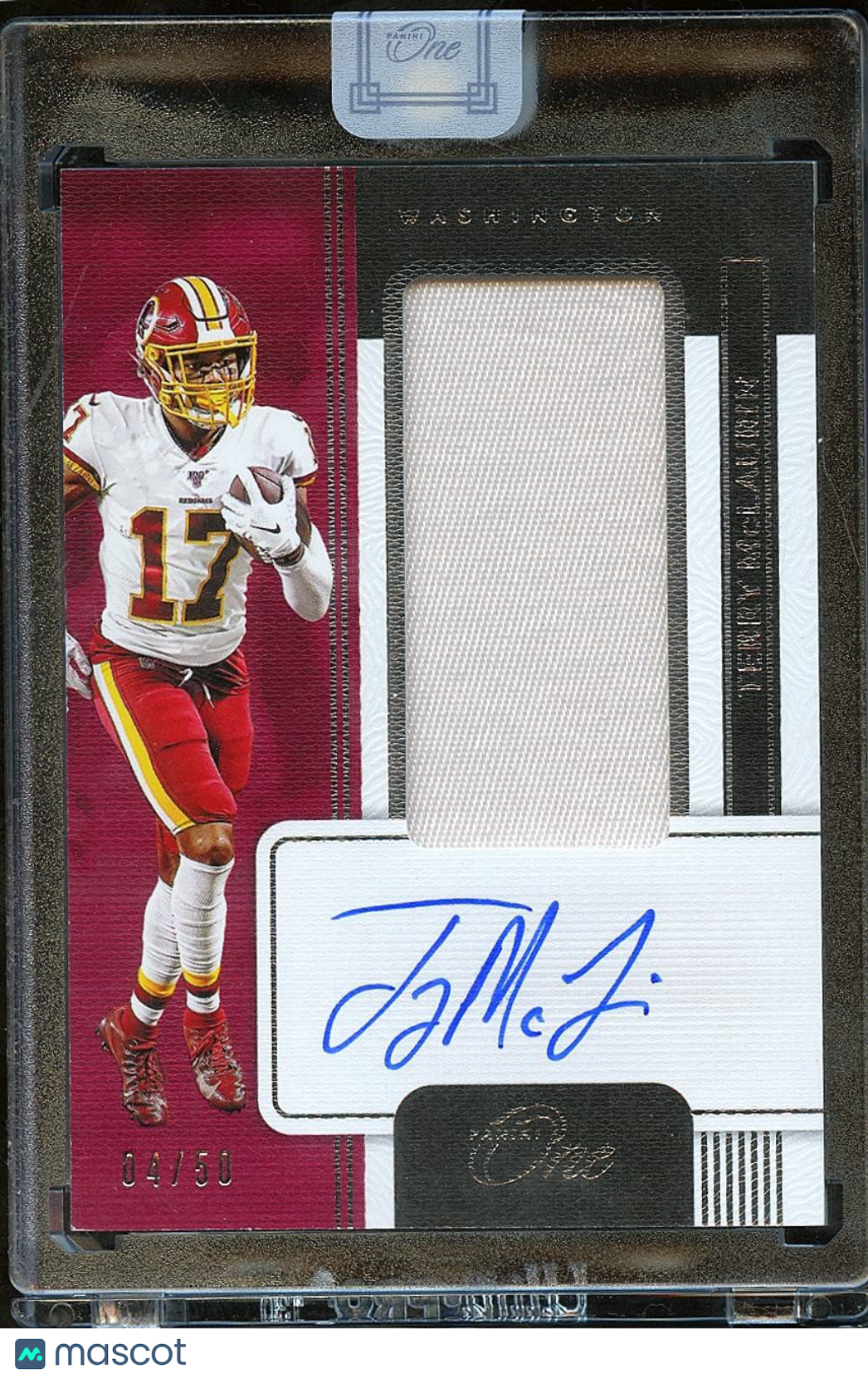 Terry Mclaurin 2020 Panini One Auto Autograph Patch Washington Redskins 4/50