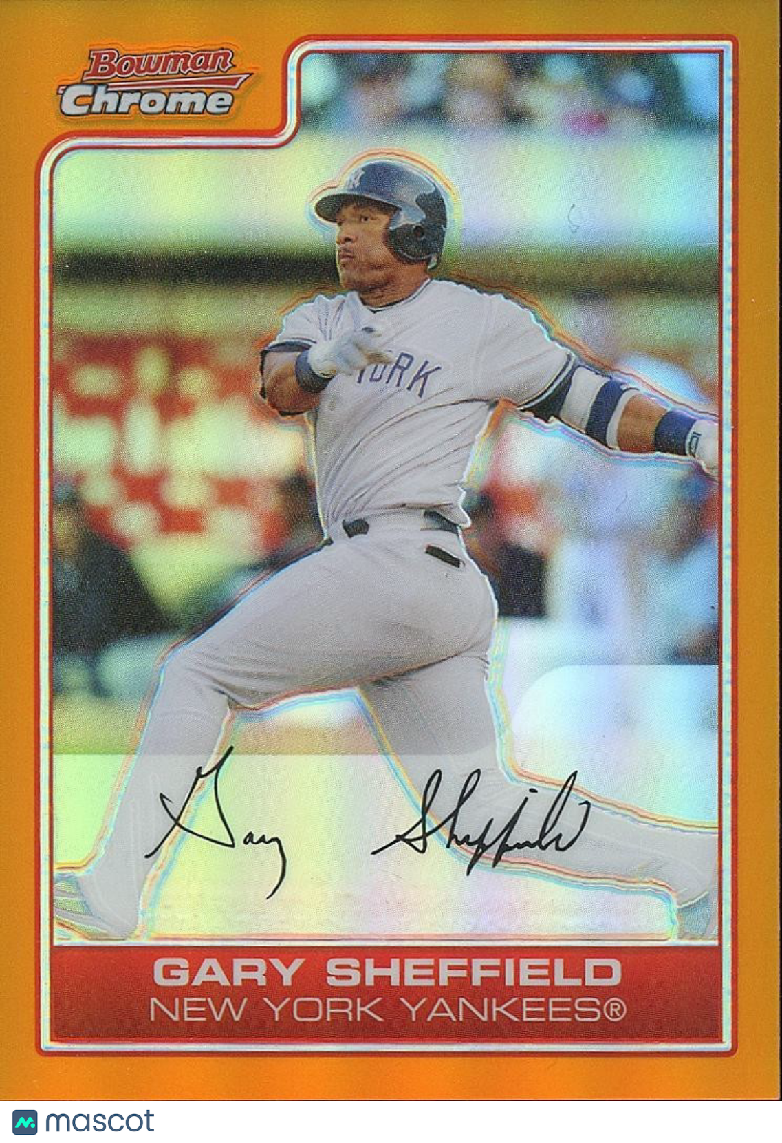 Gary Sheffield 2006 Bowman Chrome Orange Refractor New York Yankees 1/25