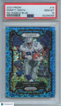 Emmitt Smith 2023 Prizm No Huddle Blue Prizm Dallas Cowboys 4/95 PSA 10