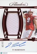 Ty Robinson 2025 Flawless RED Auto Autogrpah Patch RC Rookie Nebraska 19/20