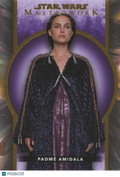Padme Amidala 2022 Topps Star Wars Masterwork Purple 33/50 #22